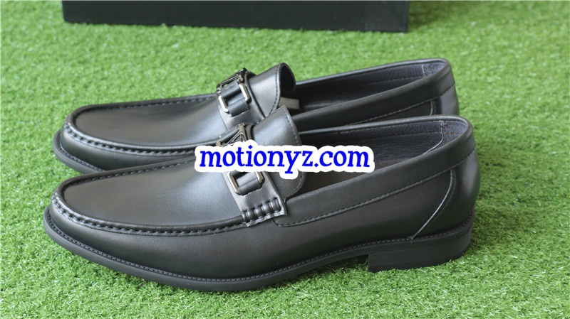 Men Brand Leather Shoes Black